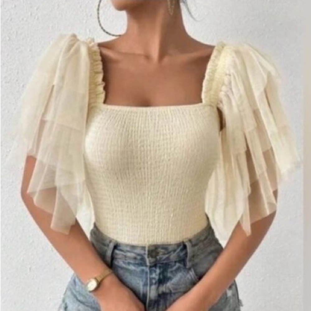 Free people Kill The Lights Bodysuit in color Ivory size S